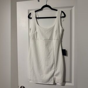 Lulu's White Sleeveless Sheath Mini Dress for Cocktail